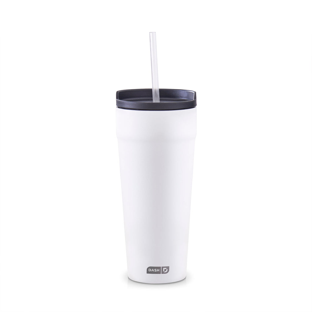 2-in-1 Spill-Proof Insulated Tumbler - White