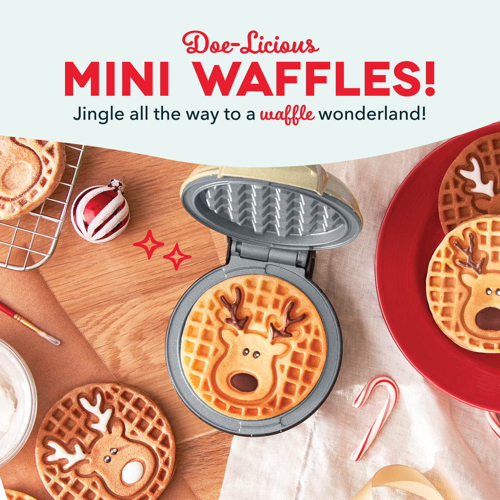 Reindeer Mini Waffle Maker